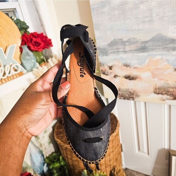Suyute Canvas Espadrille With Ankle Wrap Loafers. - Picture 8 of 15